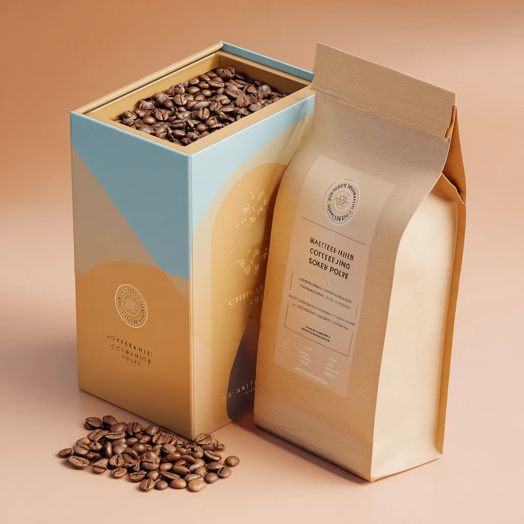 Custom coffee bean packaging