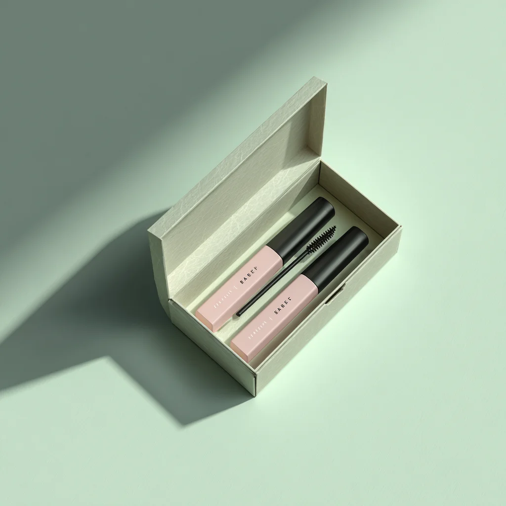 Two mascara tubes in elegant packaging.