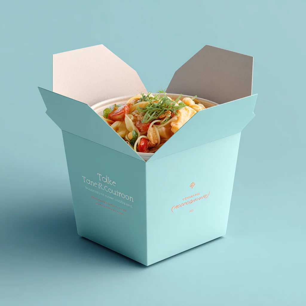 Leakproof takeaway box for noodles and meals