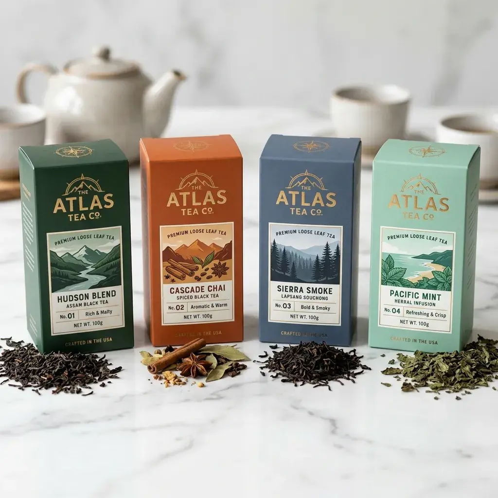 Tea Leaves Packaging Box