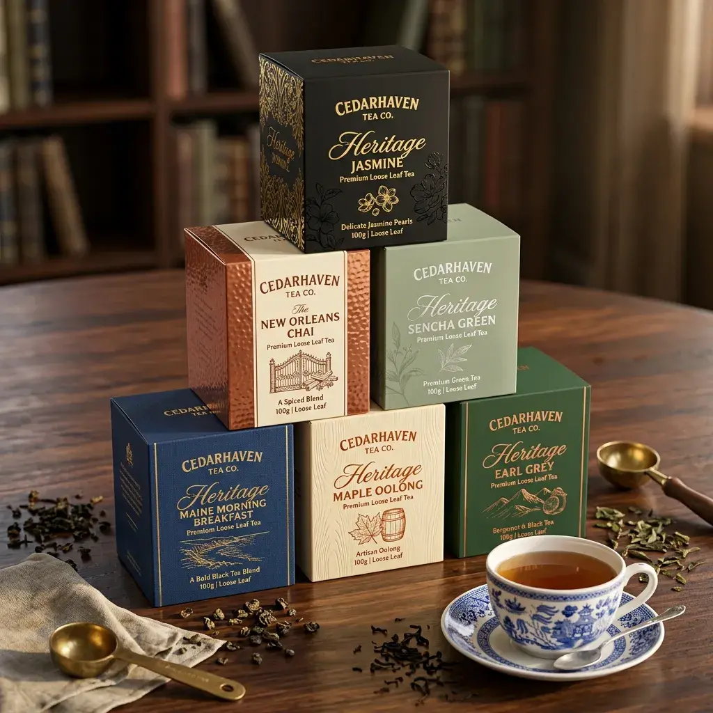 Tea Leaves Packaging Box