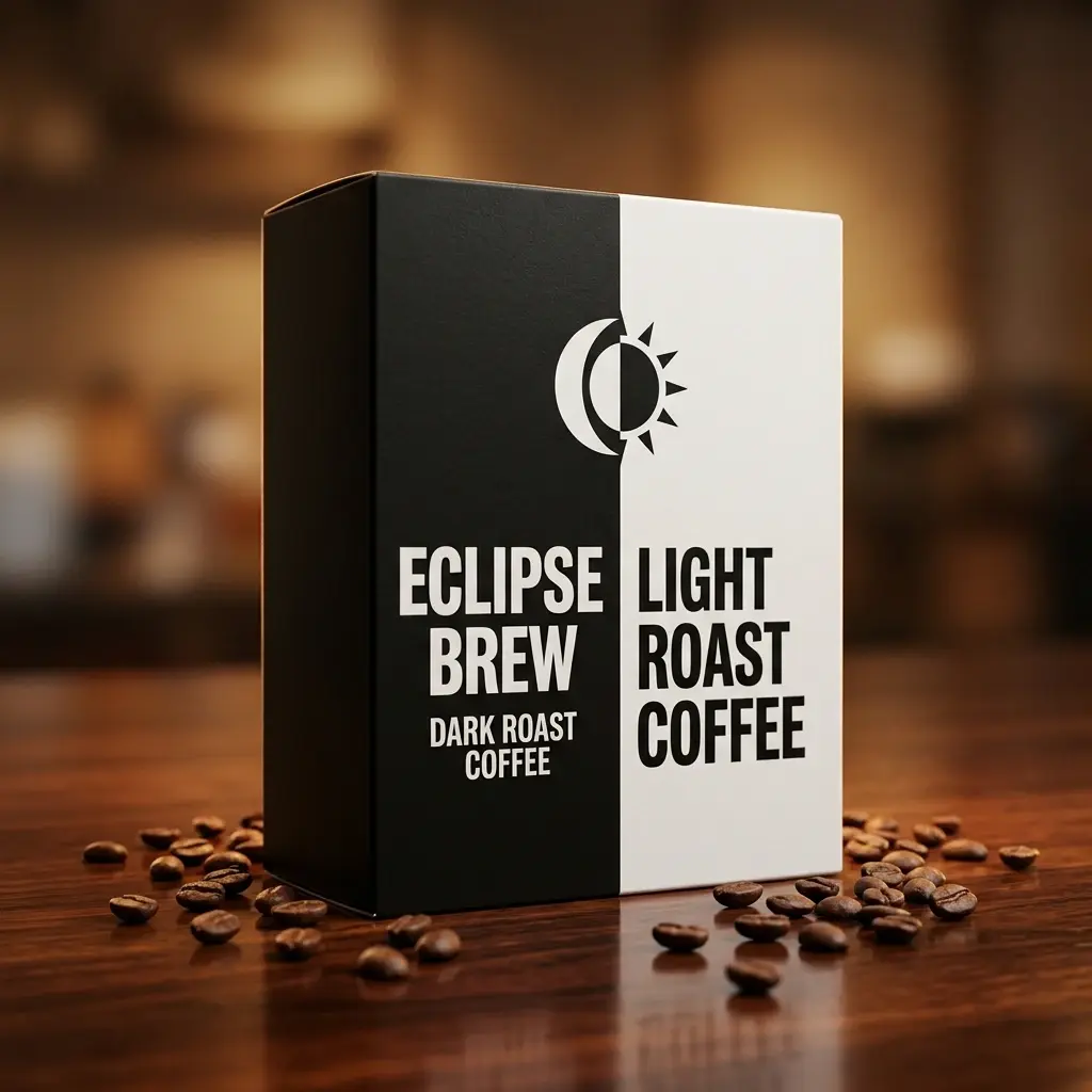 Minimal Coffee Black and White Box