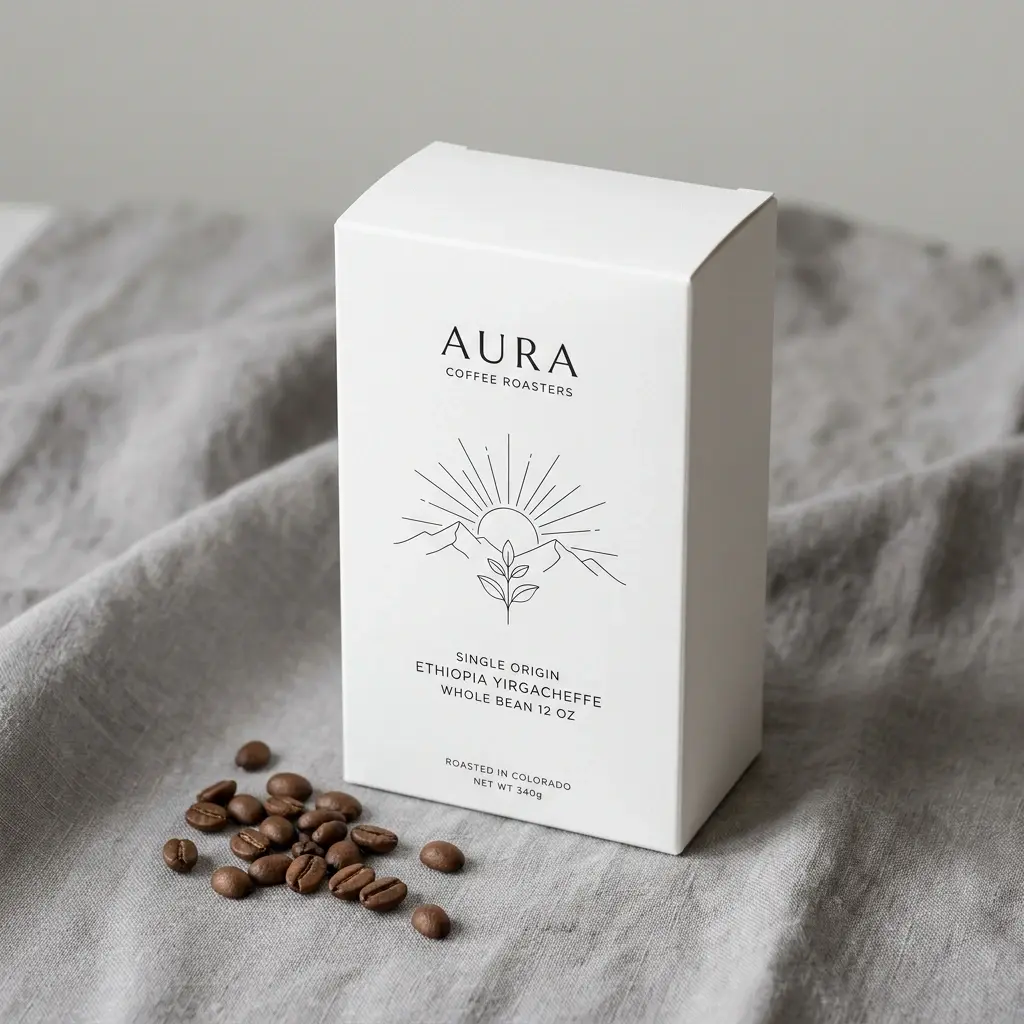 Minimal Coffee Black and White Box