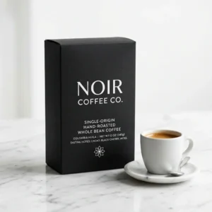 Minimal Coffee Black and White Box