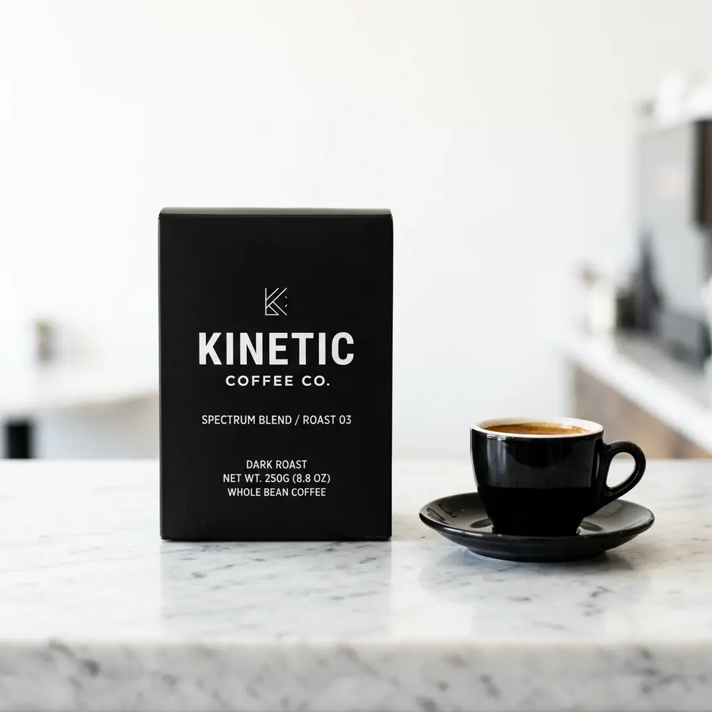 Minimal Coffee Black and White Box
