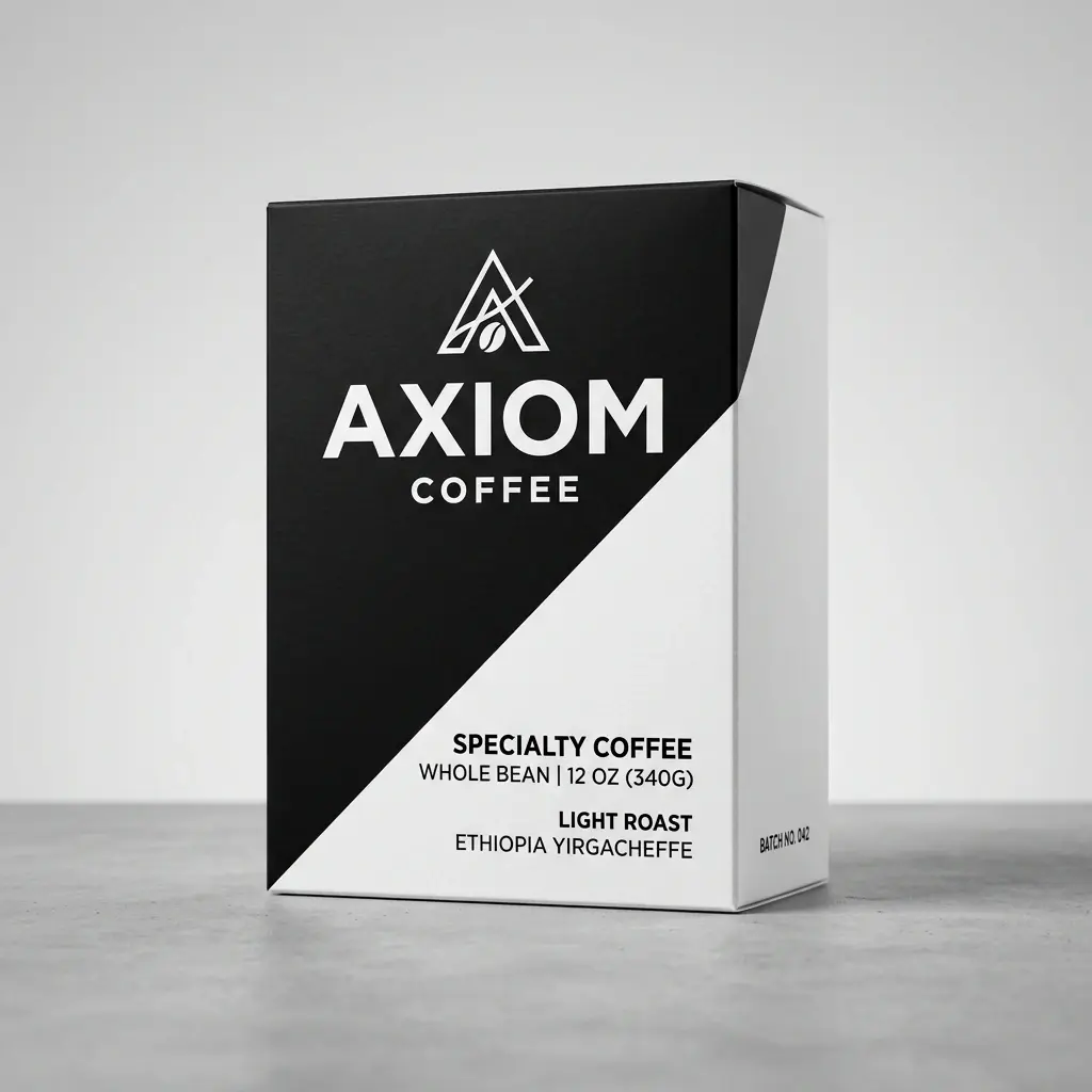 Minimal Coffee Black and White Box