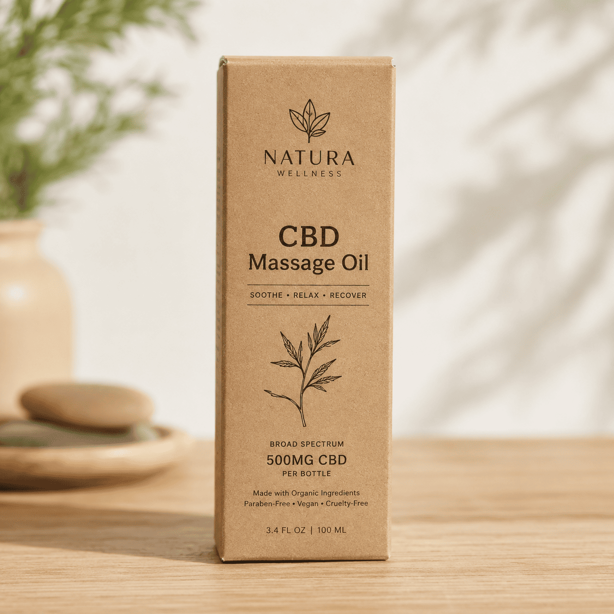 CBD Massage Oil Boxes