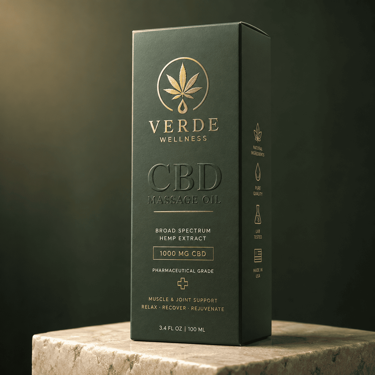 CBD Massage Oil Boxes