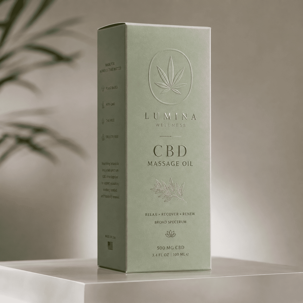 CBD Massage Oil Boxes