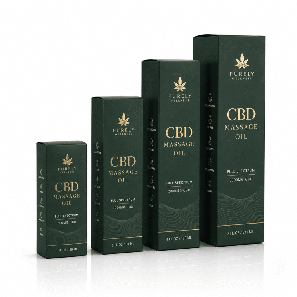 CBD Massage Oil Boxes