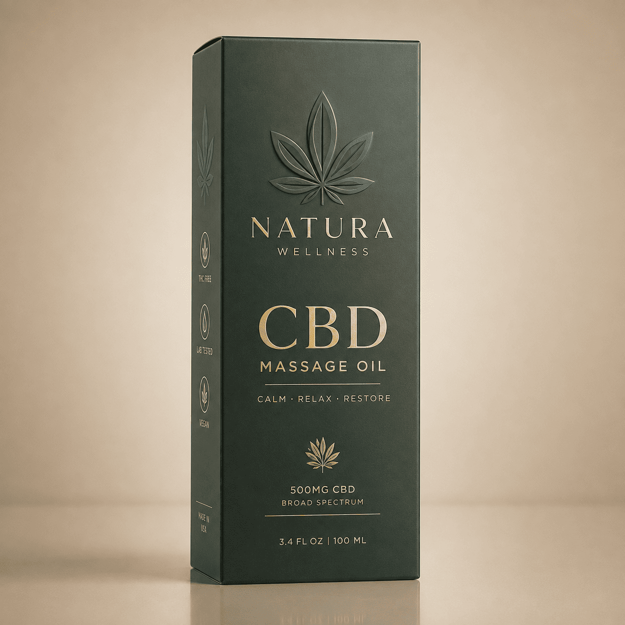 CBD Massage Oil Boxes