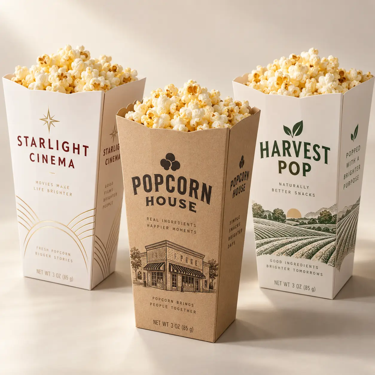 3 Oz Popcorn Boxes