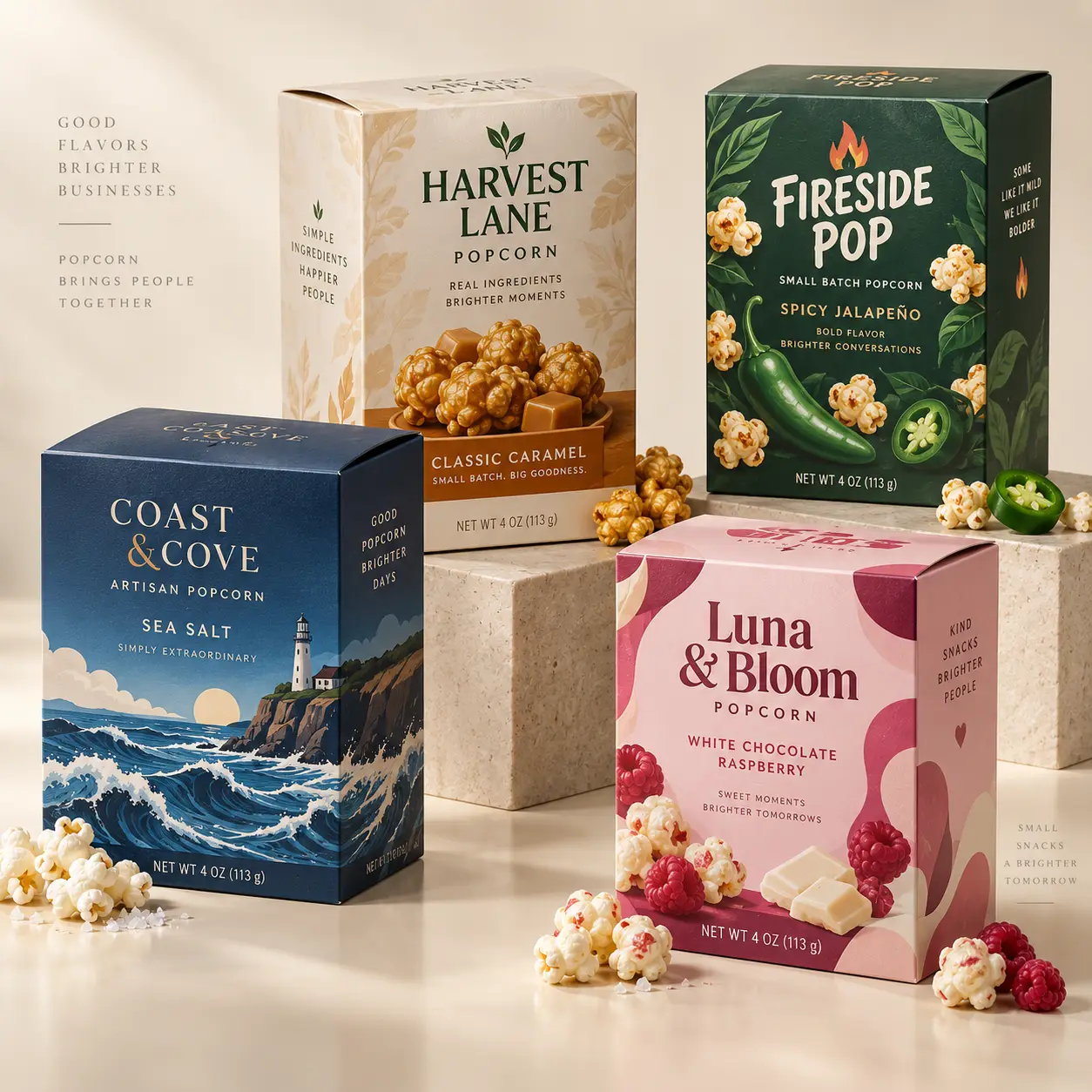 4 Oz Popcorn Boxes