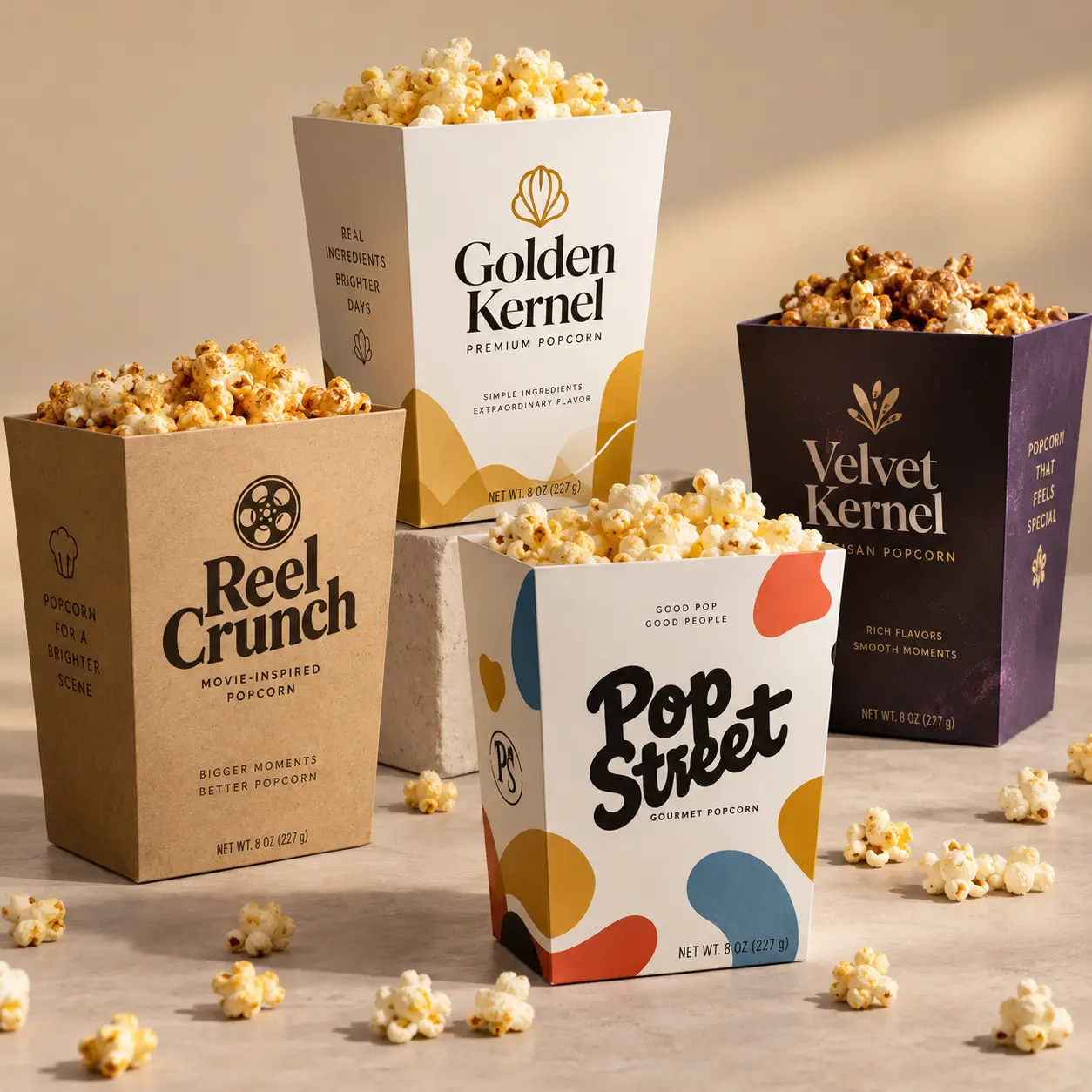 8 Oz Popcorn Boxes