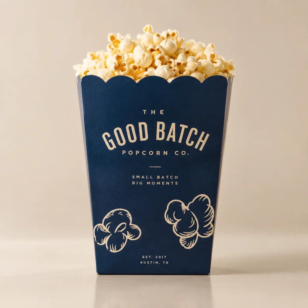 Colored Popcorn Boxes