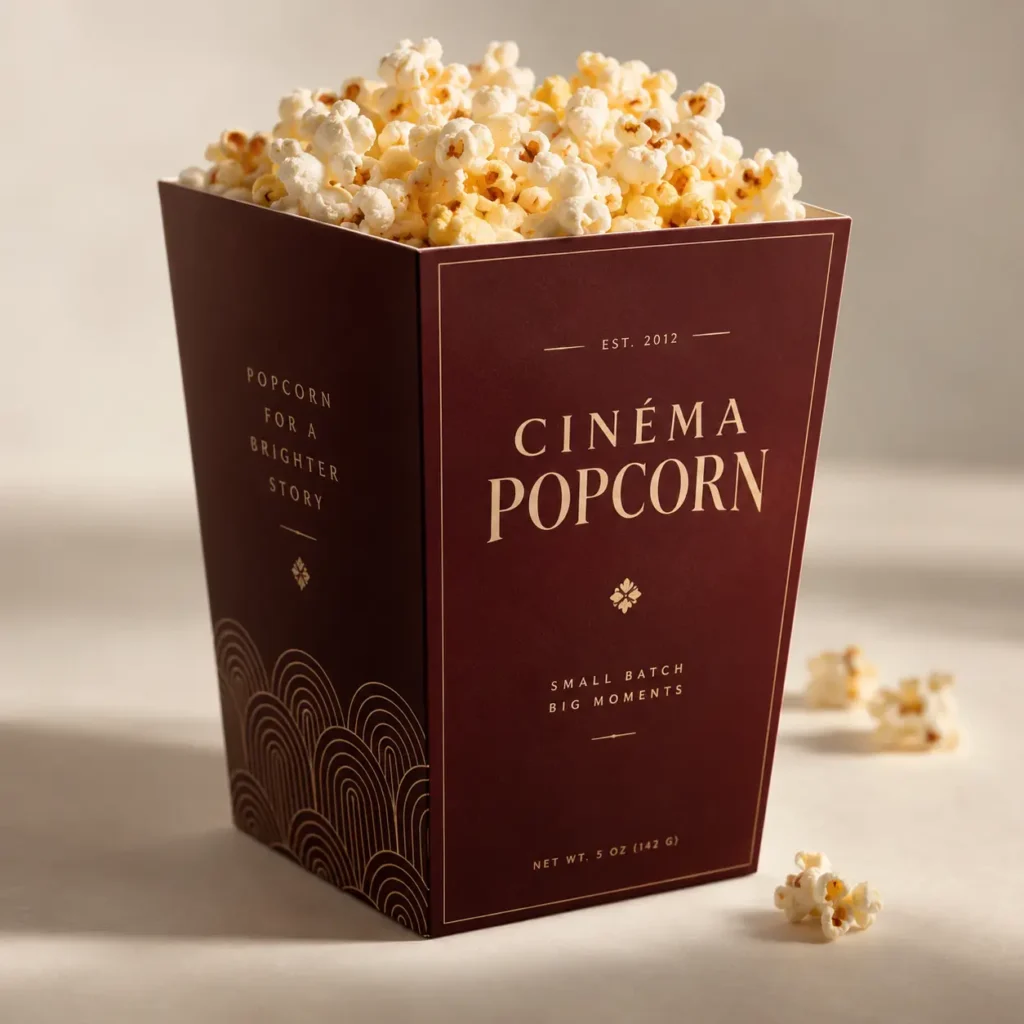 Colored Popcorn Boxes