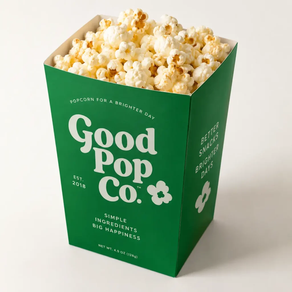 Colored Popcorn Boxes
