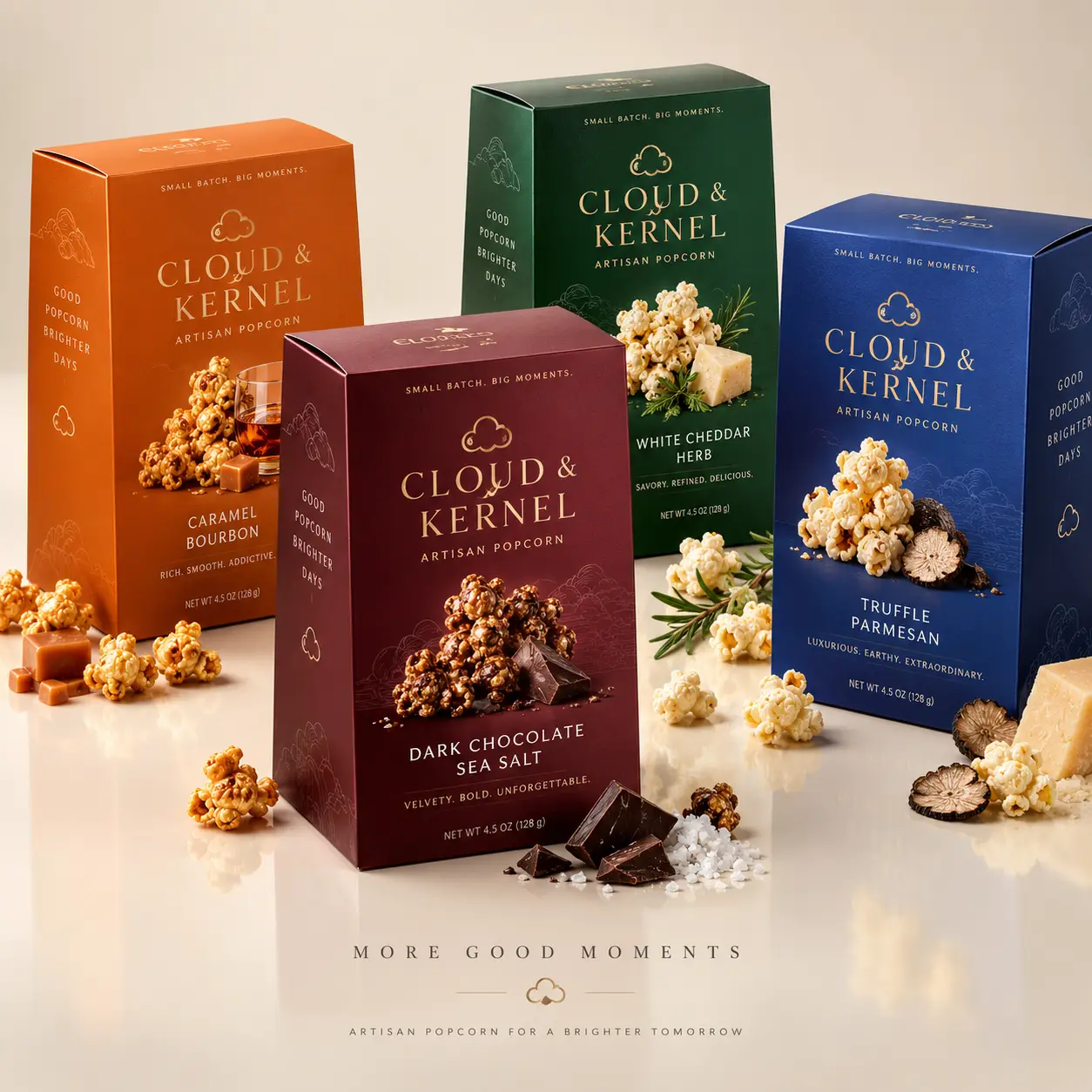 Colored Popcorn Boxes