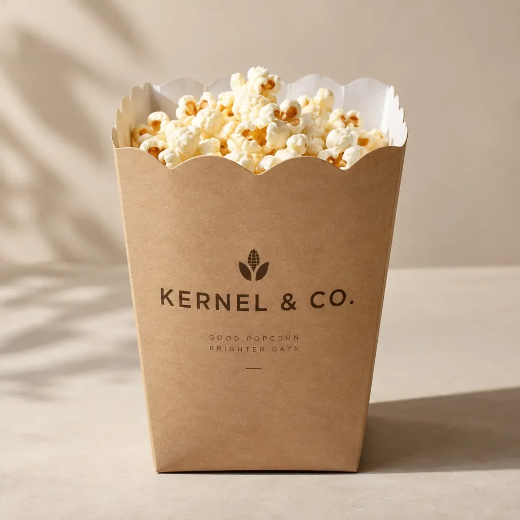Grease Resistant Popcorn Boxes