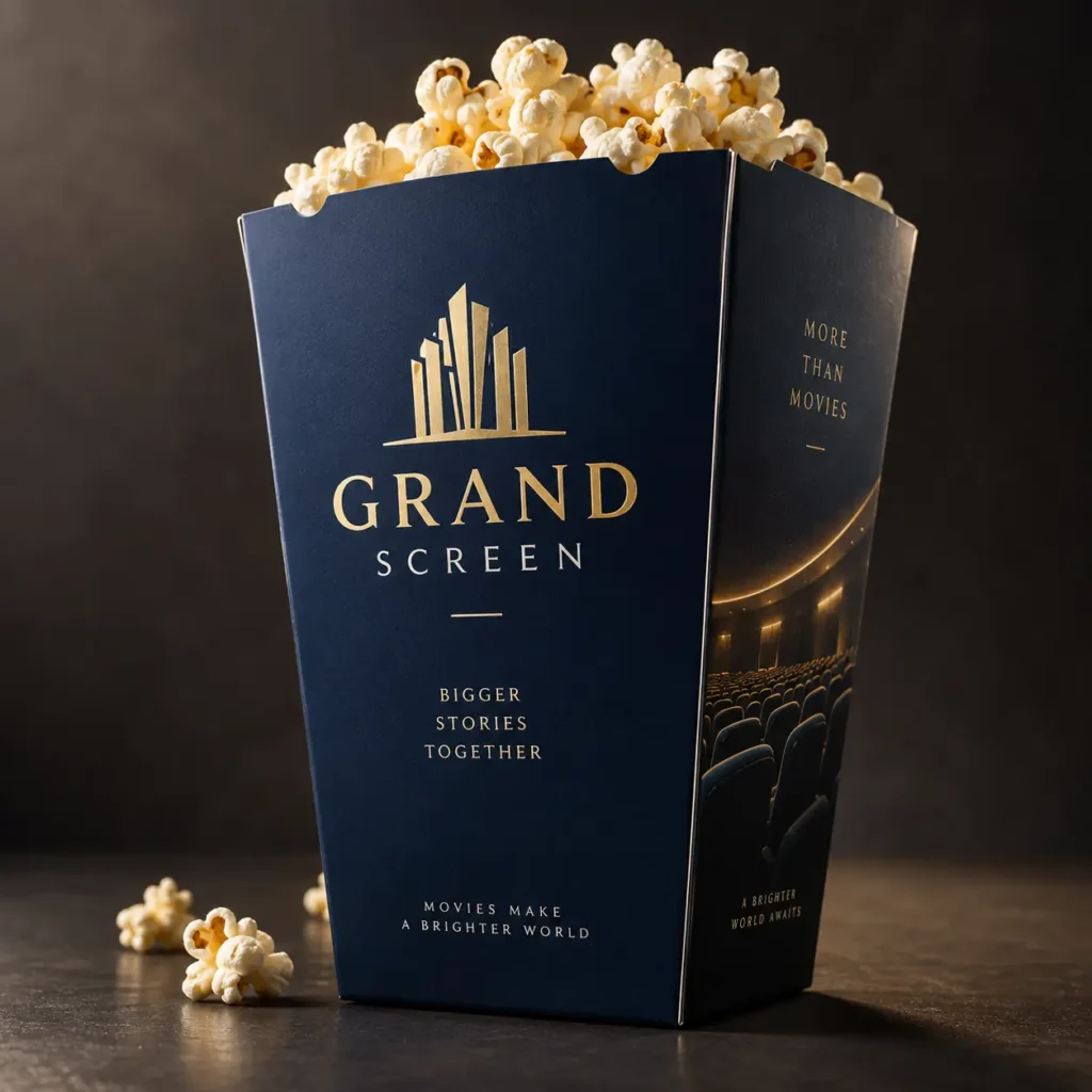 Grease Resistant Popcorn Boxes