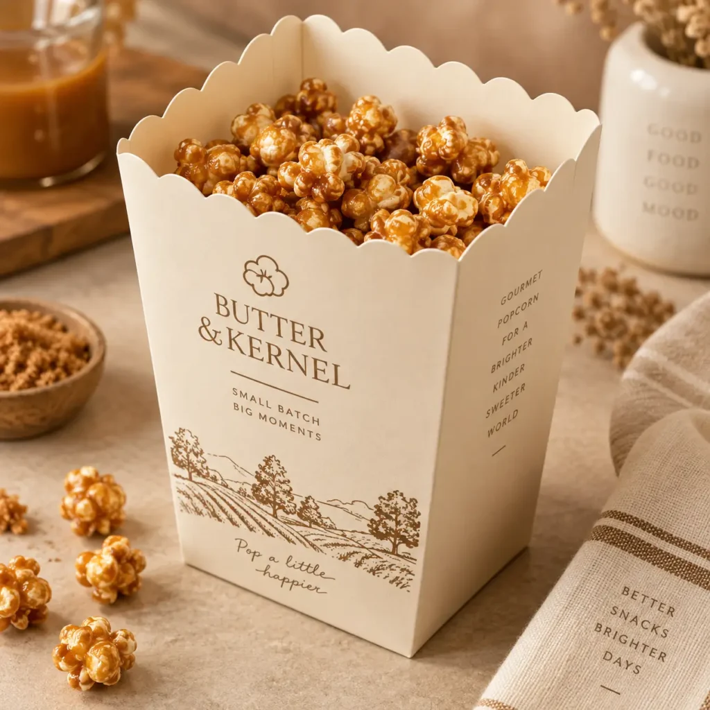 Grease Resistant Popcorn Boxes