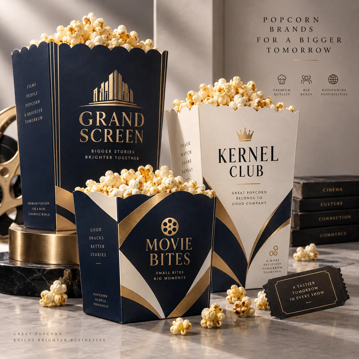 Grease Resistant Popcorn Boxes
