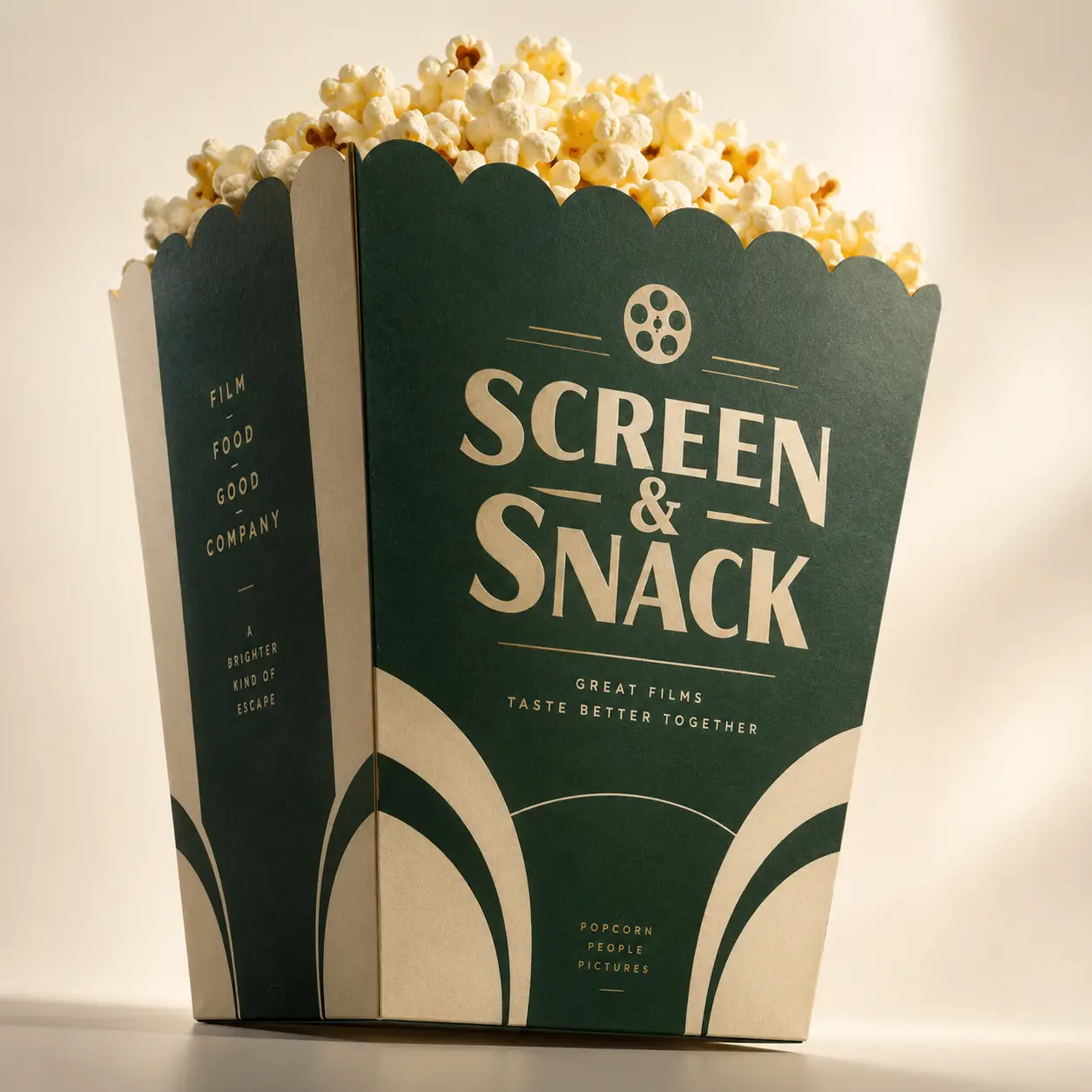 Grease Resistant Popcorn Boxes