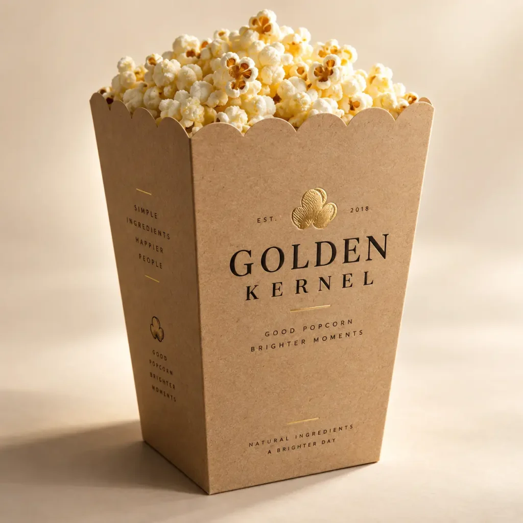 Kraft Popcorn Boxes