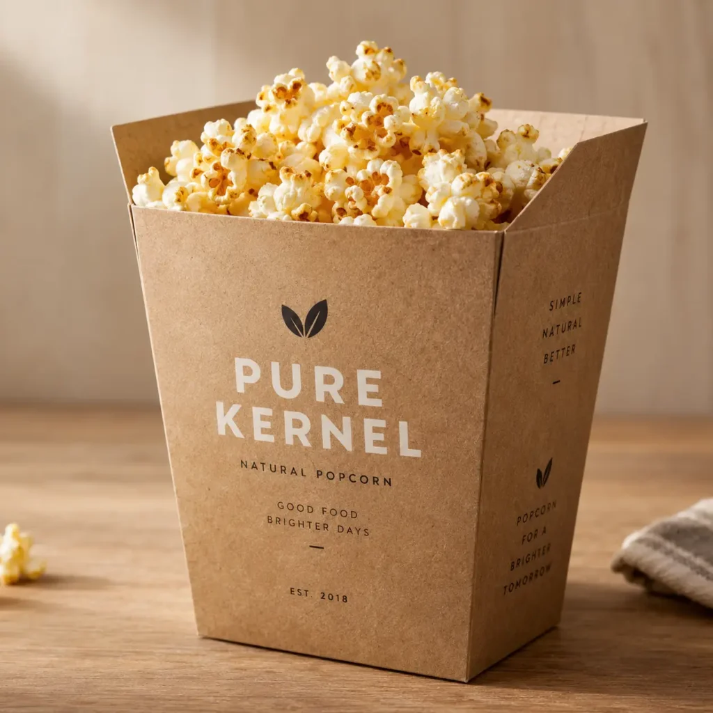 Kraft Popcorn Boxes