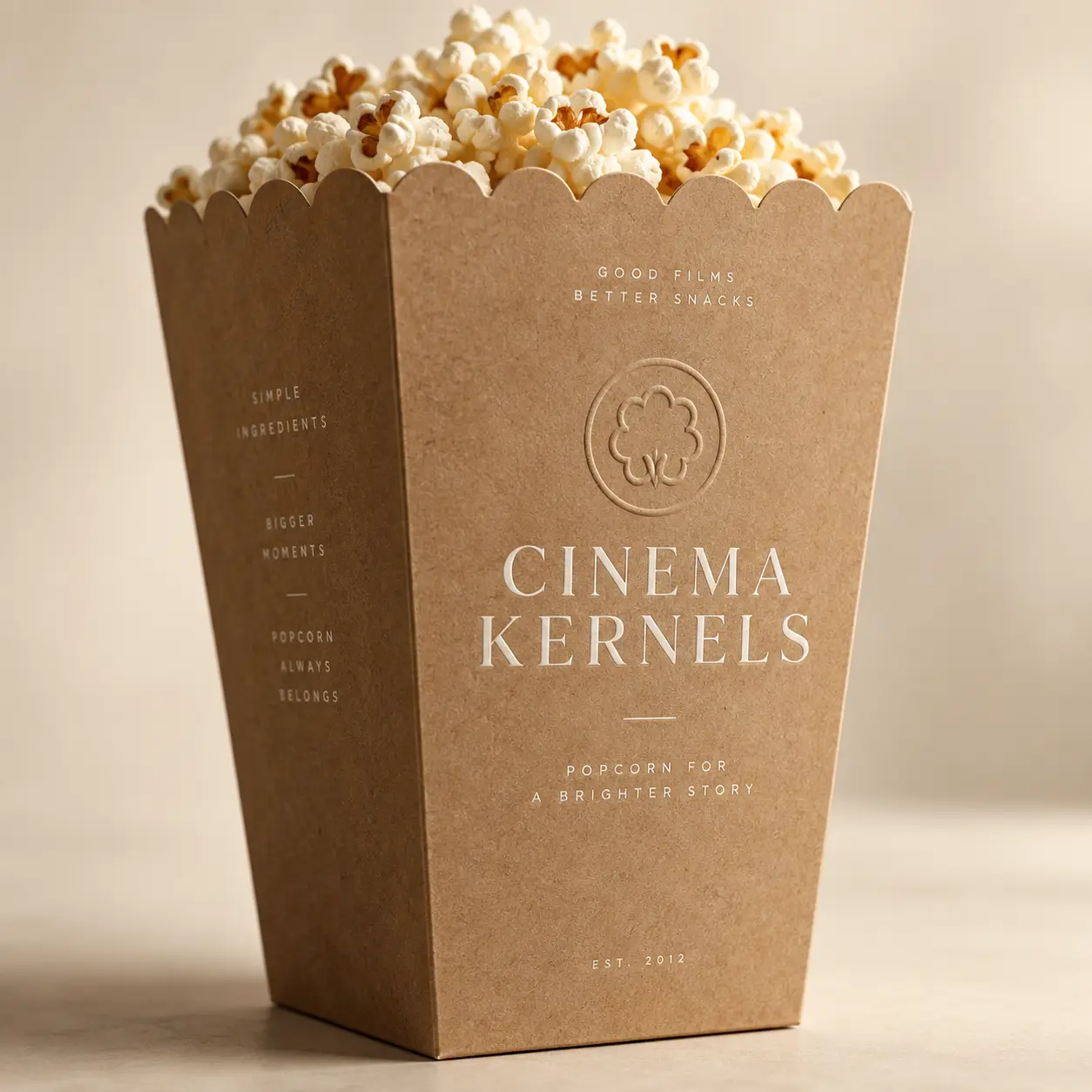 Kraft Popcorn Boxes