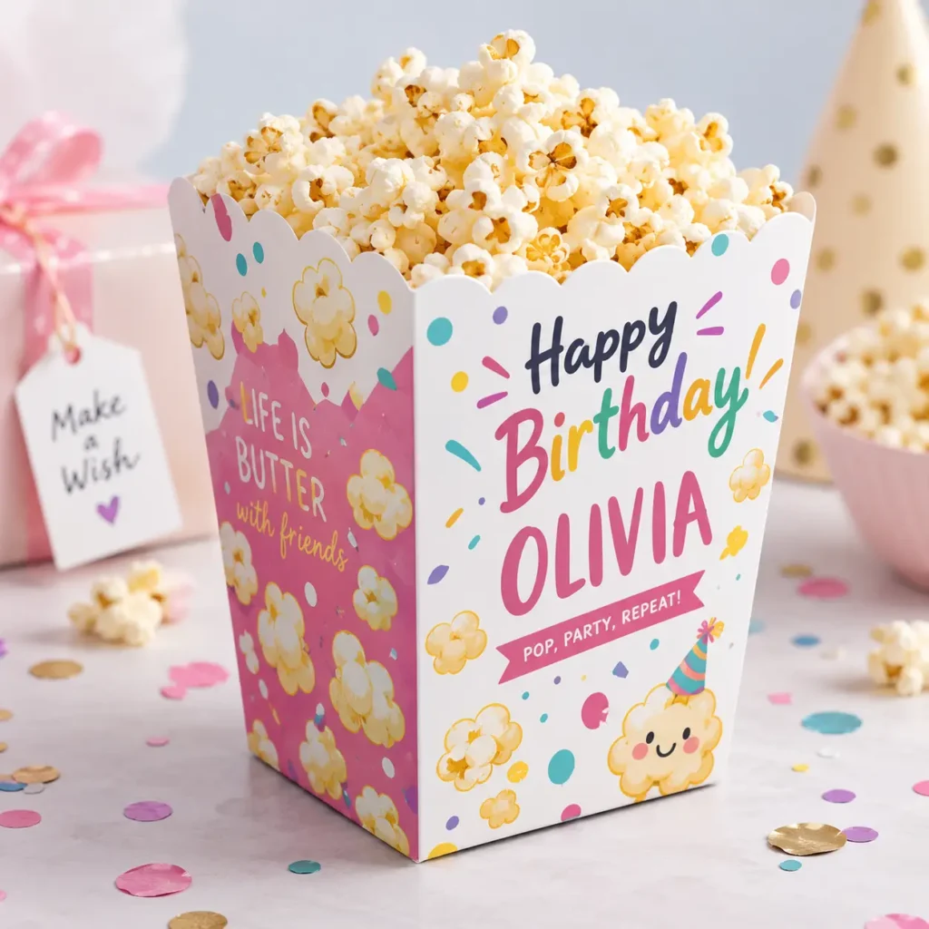 Personalized Popcorn Boxes