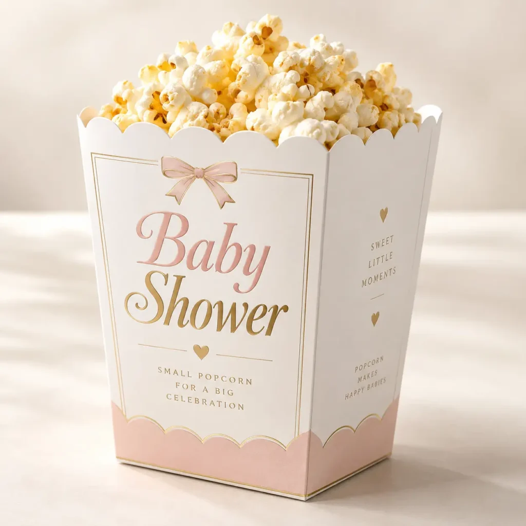 Popcorn Boxes for Baby Showers