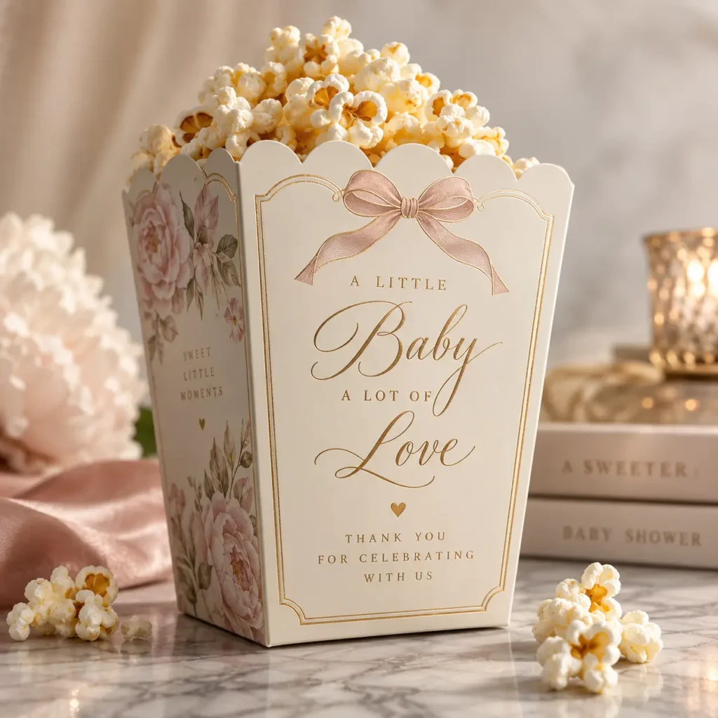 Popcorn Boxes for Baby Showers