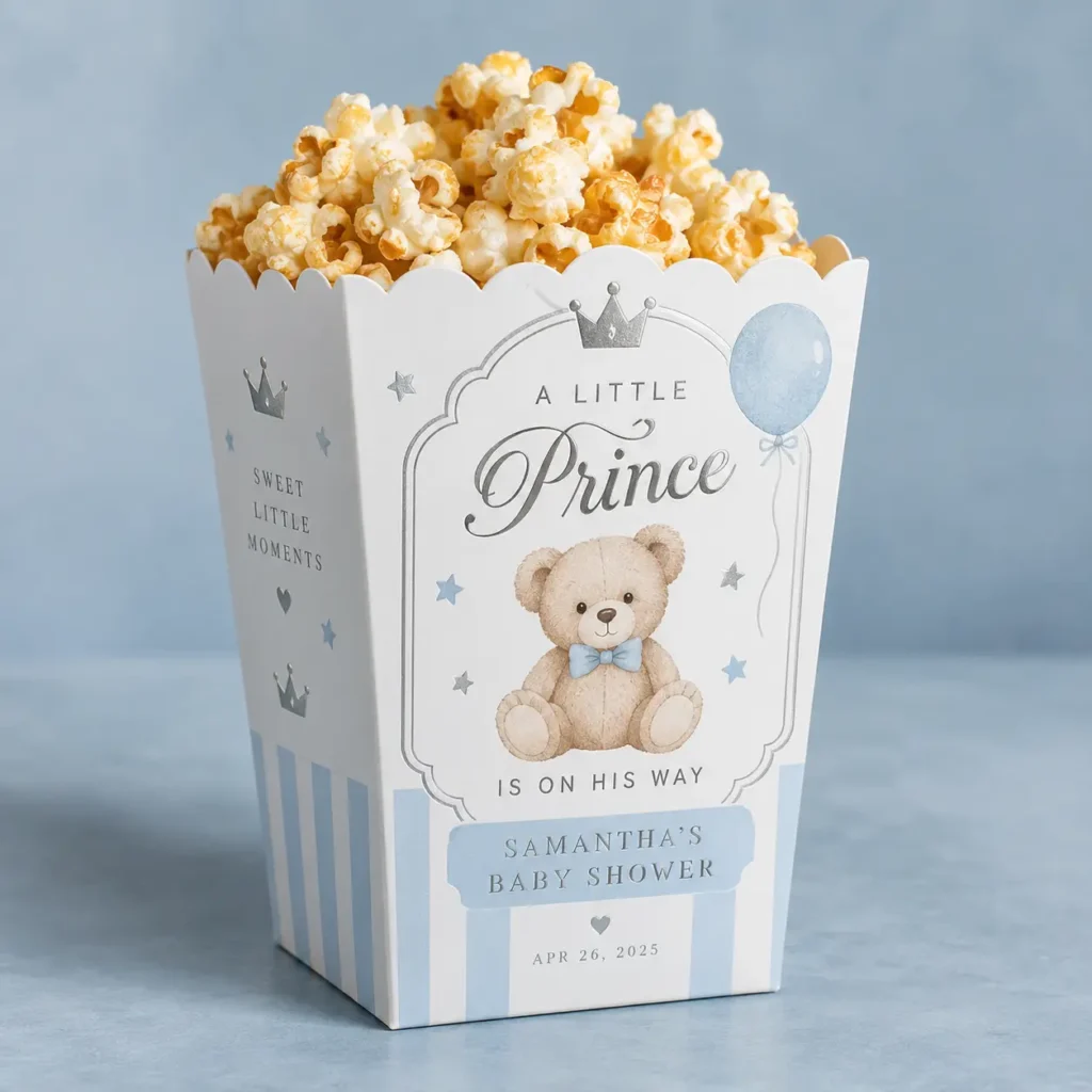 Popcorn Boxes for Baby Showers