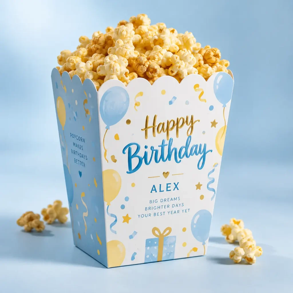 Popcorn Boxes for Birthday Parties