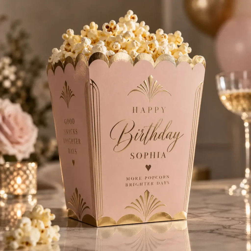 Popcorn Boxes for Birthday Parties
