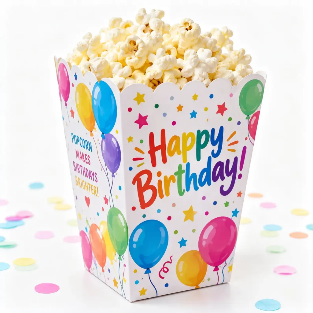Popcorn Boxes for Birthday Parties