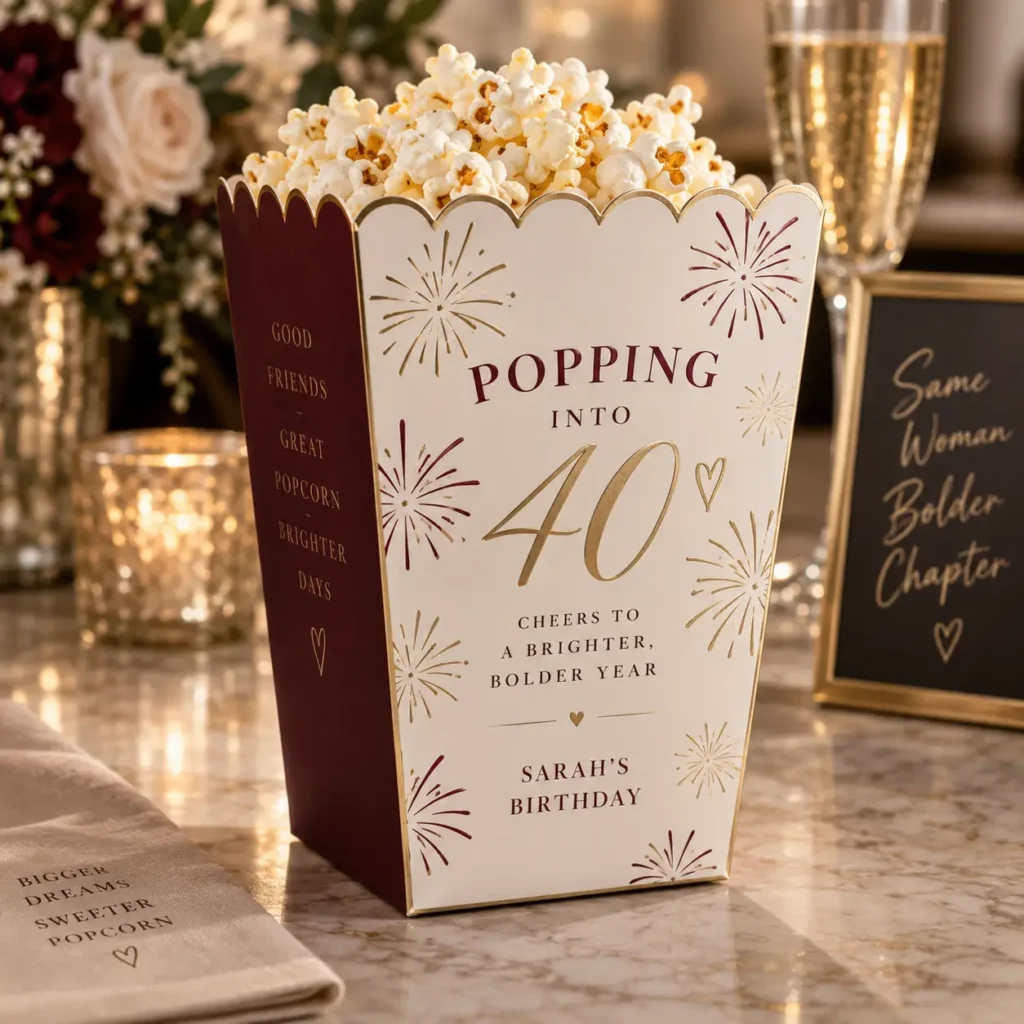 Popcorn Boxes for Birthday Parties