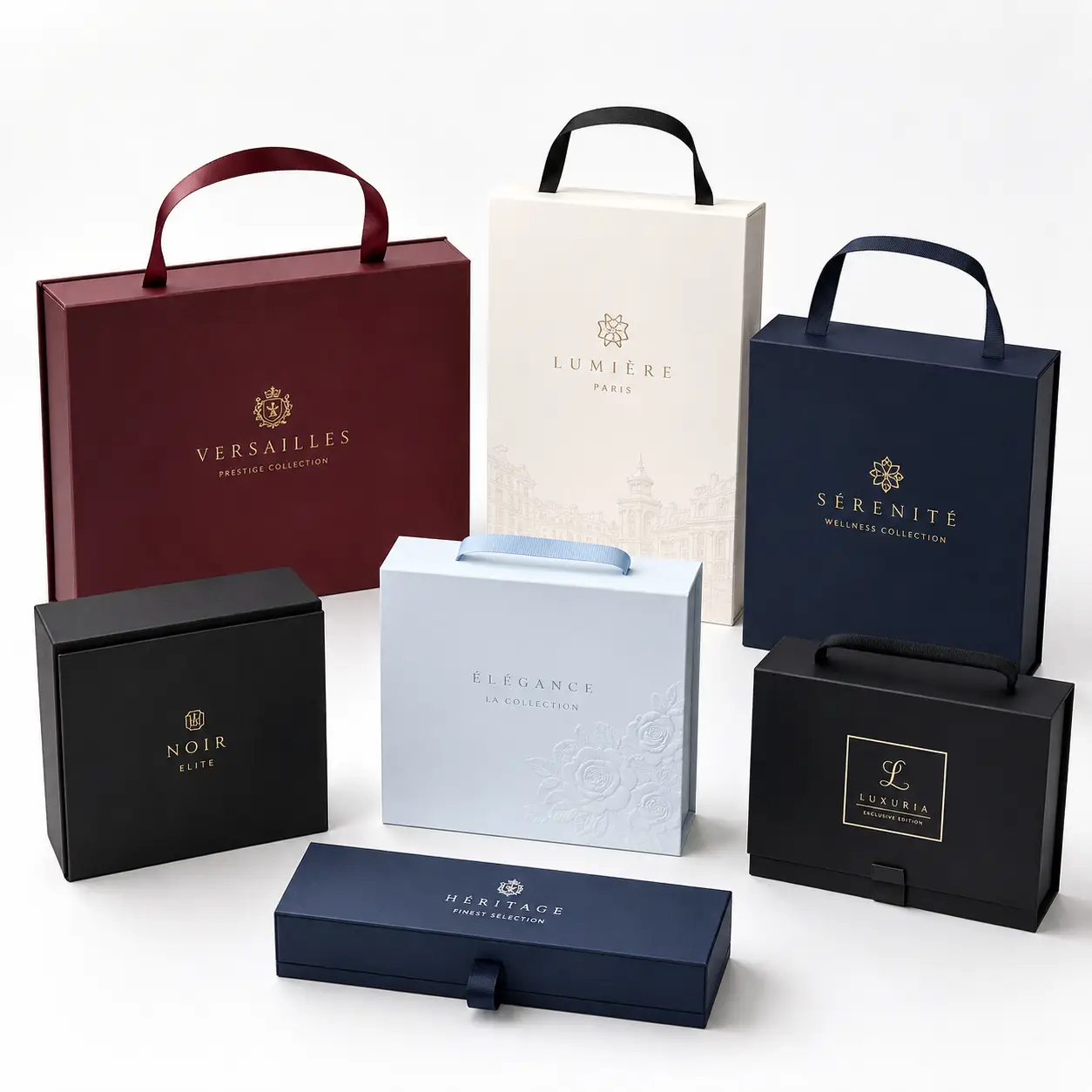 Rigid Presentation Boxes With Handles