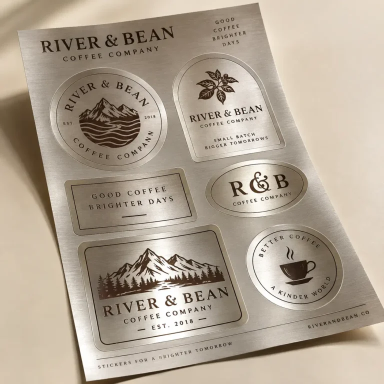 Custom Metallic Stickers & Labels