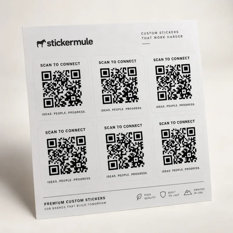 Custom QR Code Stickers & Labels