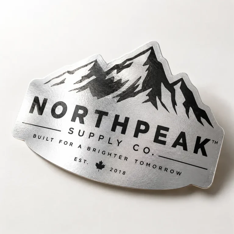 Custom Silver Foil Stickers & Labels