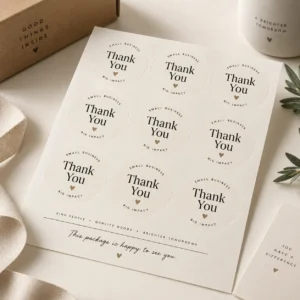 Custom Thank You Stickers & Labels